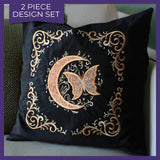 Celestial Butterfly Pillow Pair (Applique)