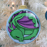 Sleepy Dragon Ornament (Vinyl Applique)