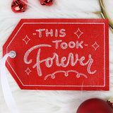 Crafted with Attitude Gift Tag - This Took Forever (In-the-Hoop)