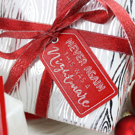 Crafted with Attitude Gift Tag - Never Again (In-the-Hoop)