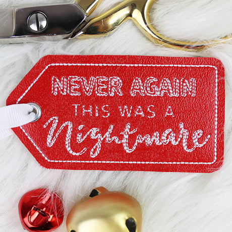Crafted with Attitude Gift Tag - Never Again (In-the-Hoop)
