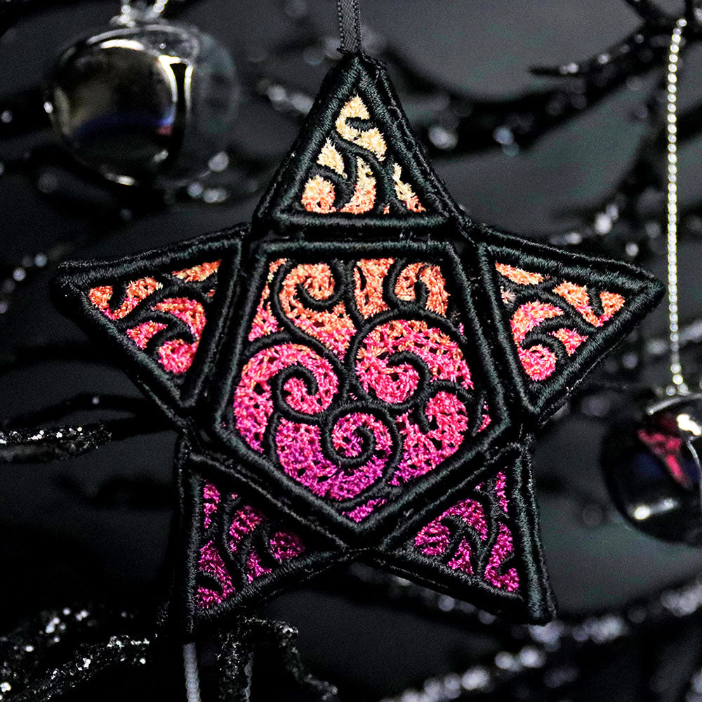 3D Swirling Star Ornament (Lace) – Urban Threads