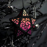 3D Swirling Star Ornament (Lace)