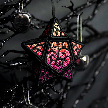 3D Swirling Star Ornament (Lace)