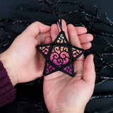 3D Swirling Star Ornament (Lace)