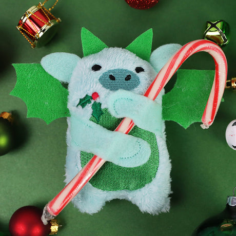 Fluffy Dragon Candy Cane Holder (In-the-Hoop)