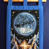 Magical Christmas Moonlit Forest Panel Scene