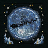 Magical Christmas Moonlit Forest Panel Scene
