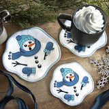 Oh Ho Ho No Melting Snowman Coaster II (In-the-Hoop)