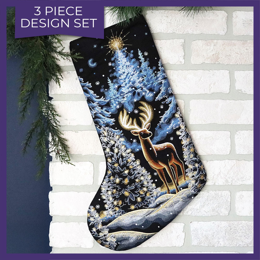Magical Christmas Reindeer Stocking Set