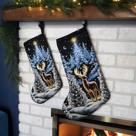 Magical Christmas Reindeer Stocking Set
