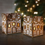 Gingerbread Castle Lantern (Lace)
