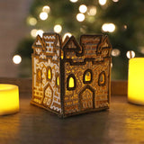 Gingerbread Castle Lantern (Lace)
