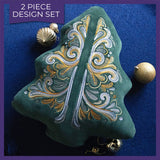 Gilded Baroque Christmas Tree Set