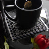 Gothic Rose Mug Rug (In-the-Hoop)