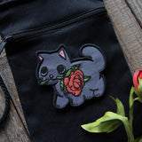 Black Cat Rose Patch (In-the-Hoop)