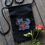 Black Cat Rose Patch (In-the-Hoop)