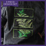 Botanical Fern Triptych Set