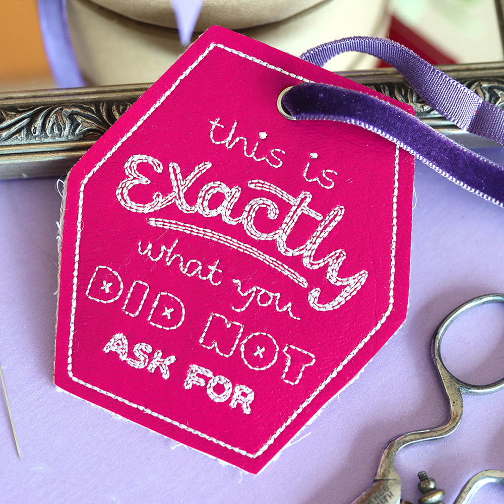 Crafted with Honesty Gift Tag - Did Not Ask For (In-the-Hoop)