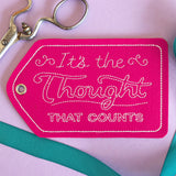 Crafted with Honesty Gift Tag - Thought That Counts (In-the-Hoop)