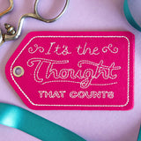 Crafted with Honesty Gift Tag - Thought That Counts (In-the-Hoop)