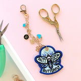 Irreverent Keychains - Anti-Social Butterfly (In-the-Hoop)