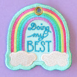 Irreverent Keychains - Doing My Best (In-the-Hoop)