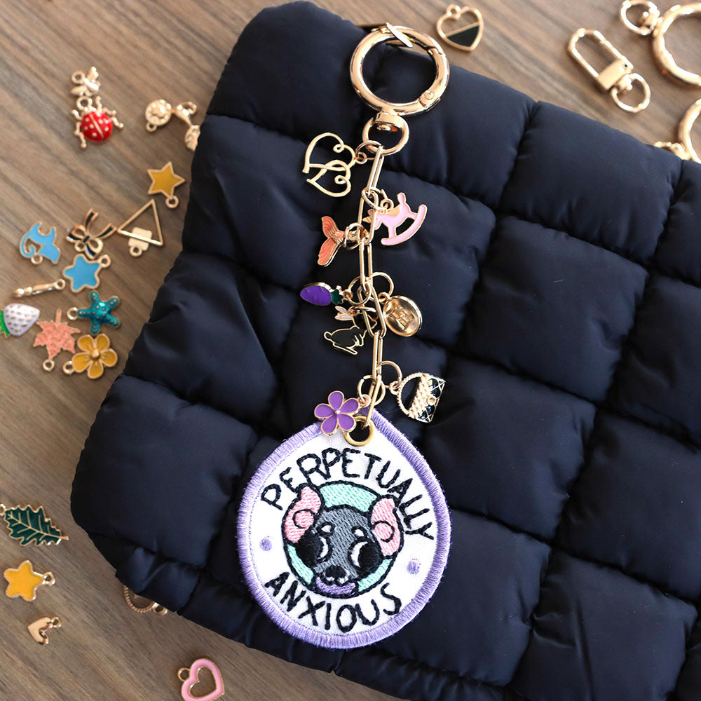 Irreverent Keychains - Perpetually Anxious (In-the-Hoop)