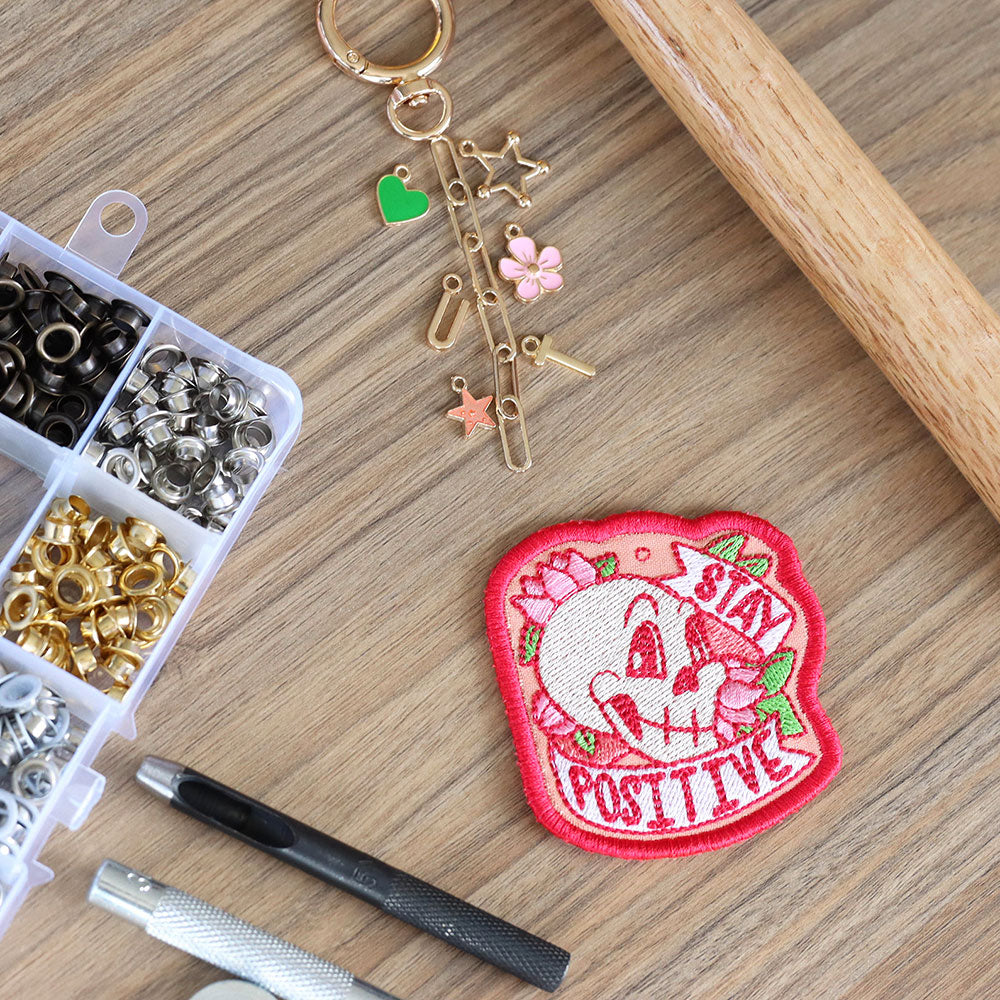 Irreverent Keychains - Stay Positive (In-the-Hoop)