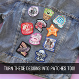 Irreverent Keychains - Touch Me and Die (In-the-Hoop)