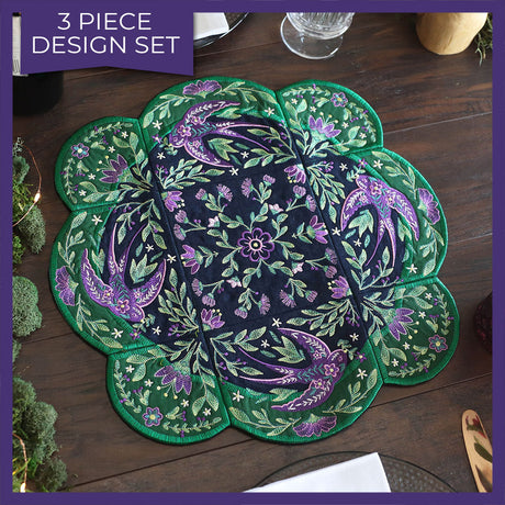 Spring Swallow Table Center Set (Applique)