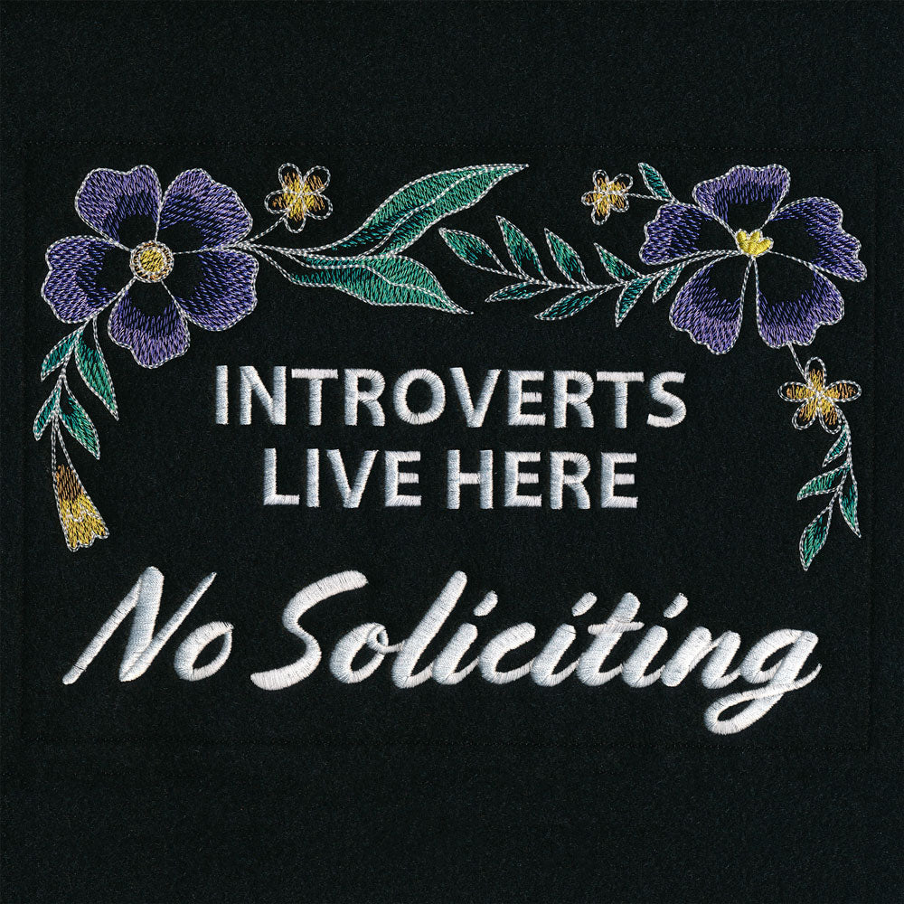 Introvert Welcome Garden Flag