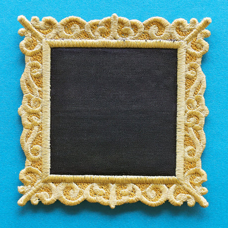 Blank Lace Edge Frame Coaster - Square 1 (In-the-Hoop)