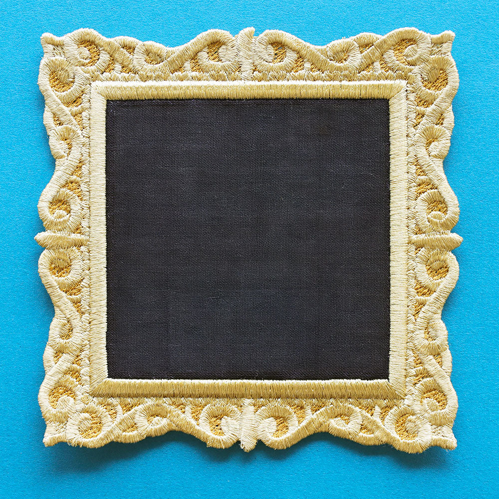Blank Lace Edge Frame Coaster - Square 2 (In-the-Hoop)