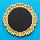 Blank Lace Edge Frame Coaster - Circle (In-the-Hoop)