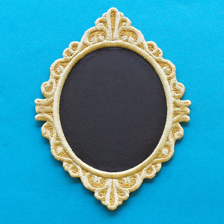 Blank Lace Edge Frame Coaster - Oval (In-the-Hoop)