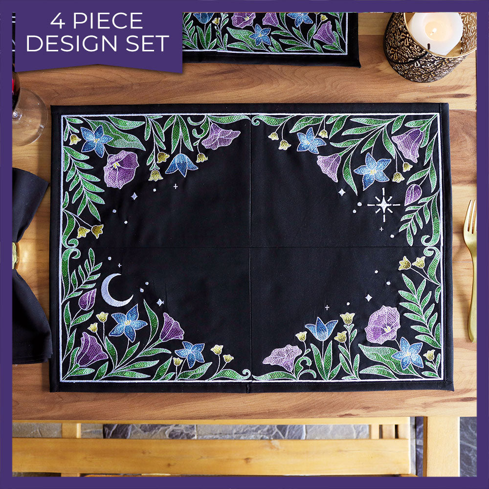 Lunar Blooms Placemat Set