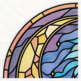 Stained Glass Crescent Moon Set