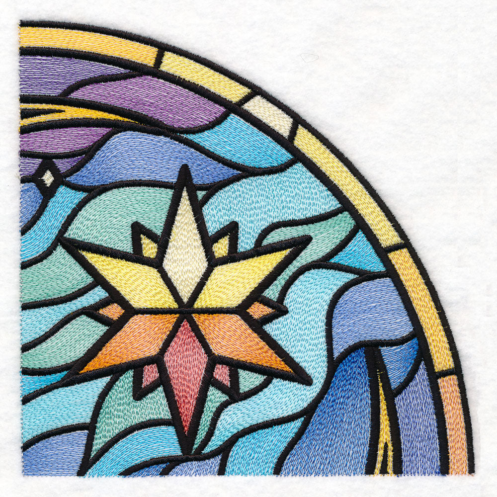 Stained Glass Crescent Moon Set
