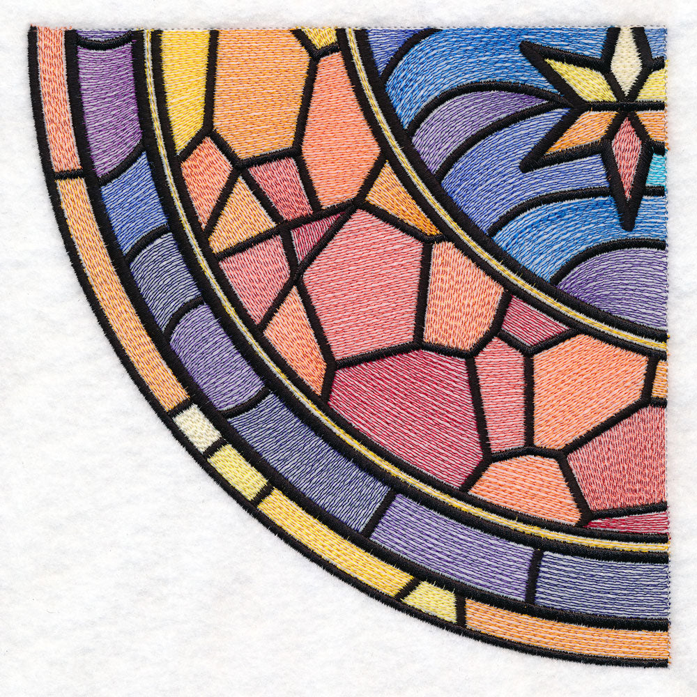 Stained Glass Crescent Moon Set