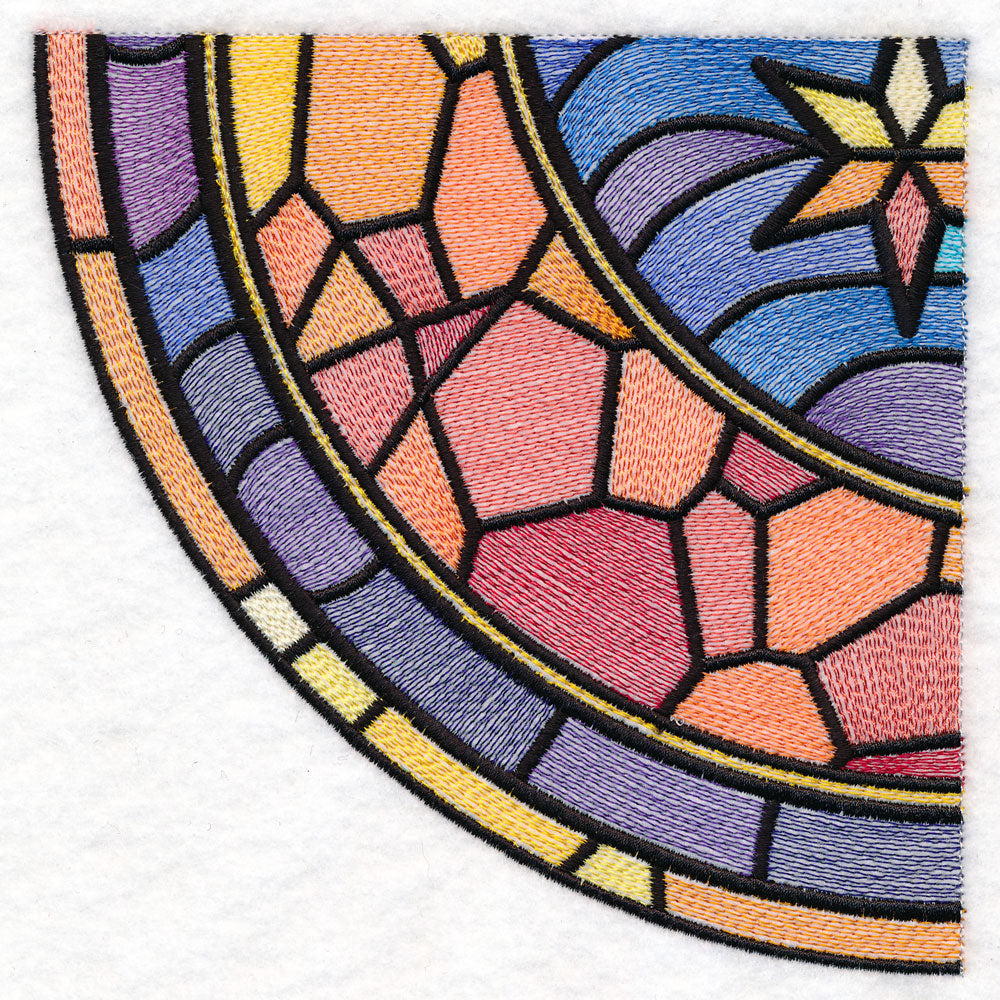 Stained Glass Crescent Moon Set