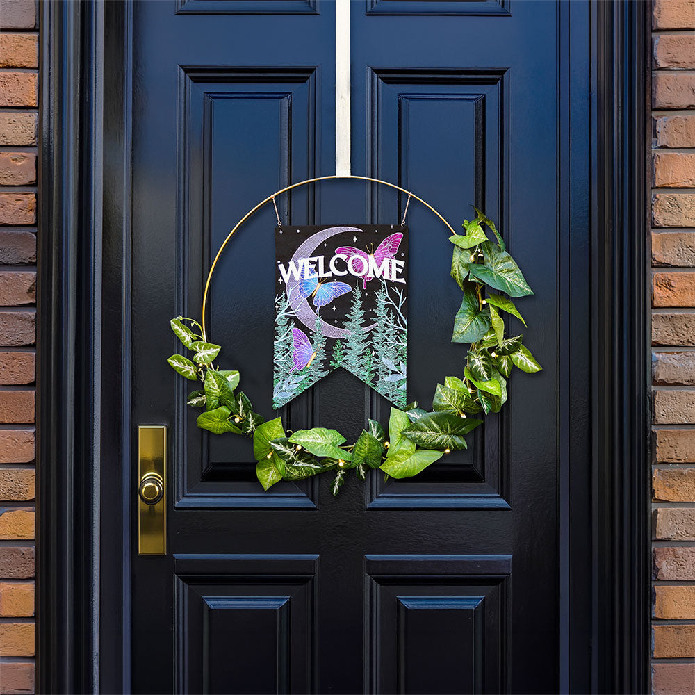 Celestial Welcome Garden Flag Set