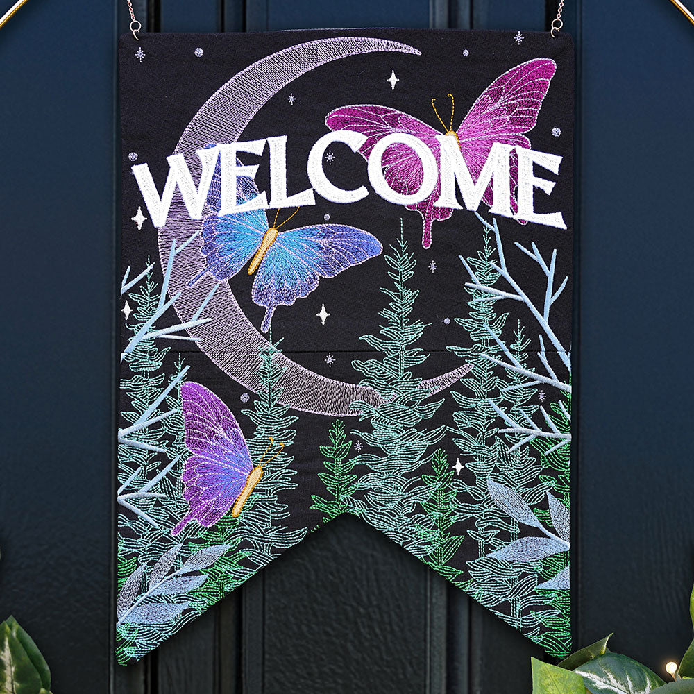 Celestial Welcome Garden Flag Set
