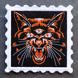 Retro Halloween Stamp Coaster - Cat (In-the-Hoop)