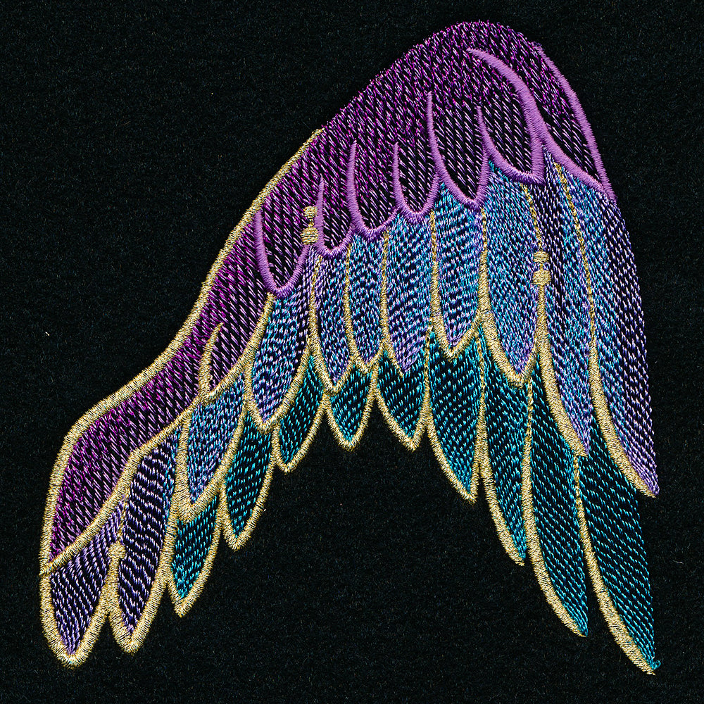 Gilded Rainbow Wing Pair Set (Split)