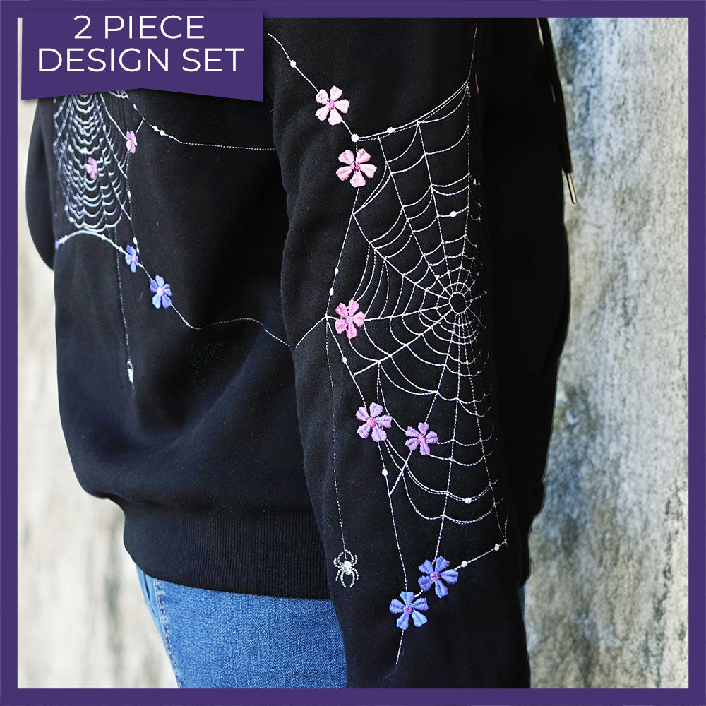 Delicate & Dainty Floral Spiderweb Sleeve Set