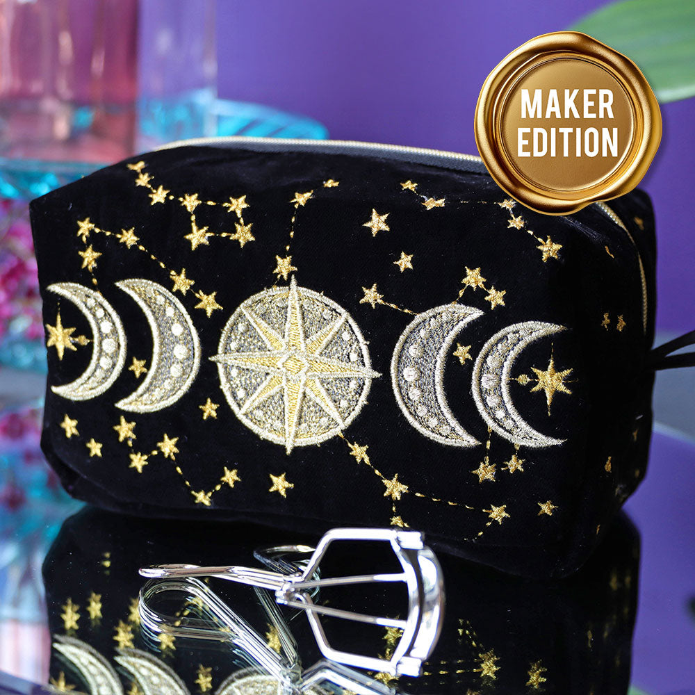Moon Phases 3D Makeup Bag