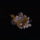 Gilded Snake in Blooms 3D Makeup Bag