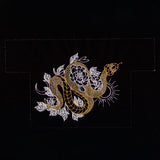 Gilded Snake in Blooms 3D Makeup Bag