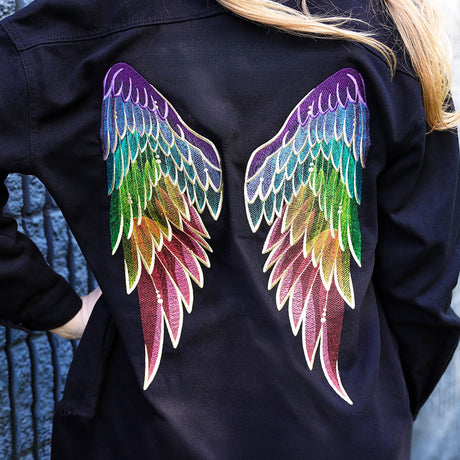 Gilded Rainbow Wing Pair Set